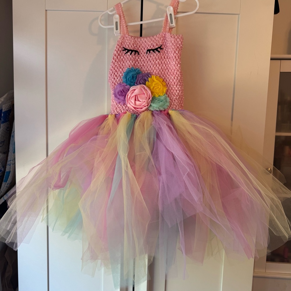 Whimsical Pastel Unicorn Tutu Dress for Kids - Picture 1 of 3